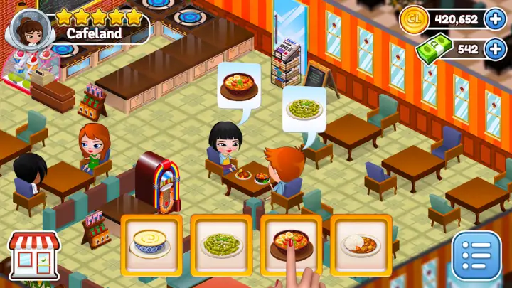 Secondo screenshot di gameplay di Cafeland