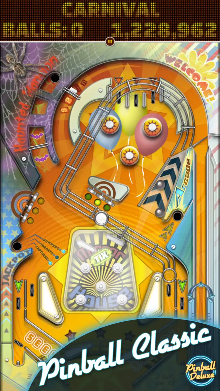 Screenshot di gameplay di Pinball Deluxe Reloaded